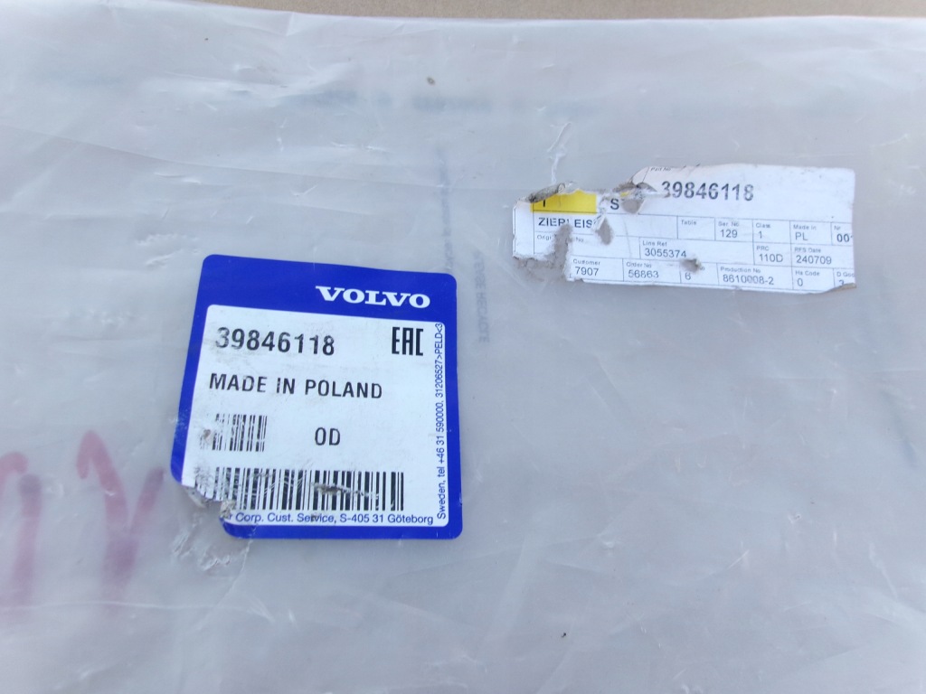 фото №3, Молдинг правая дверь задняя volvo xc60 ii 17-20 aso