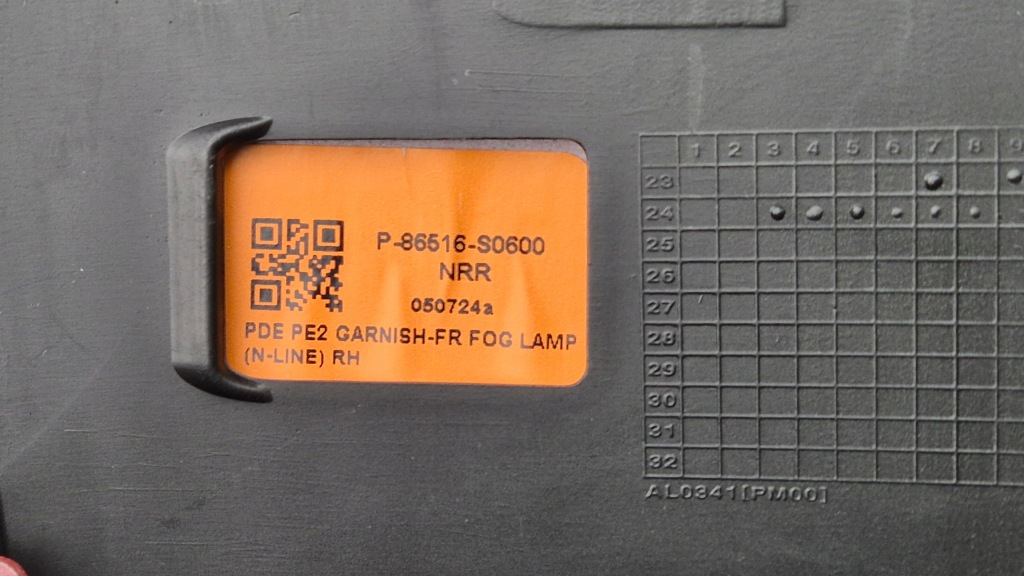 фото №16, Решётка заглушка бампера перед левая+ правая hyundai i30 iii lift 20- n/n-line