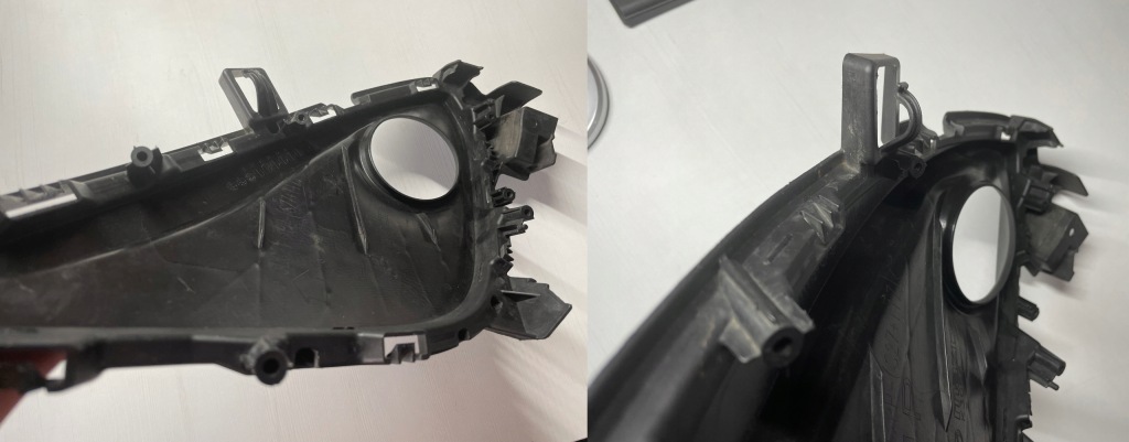 фото №8, Mazda 5 ii 2010-2016 решітка радіатора рамка протитуманної фари ліва оригінальний номер