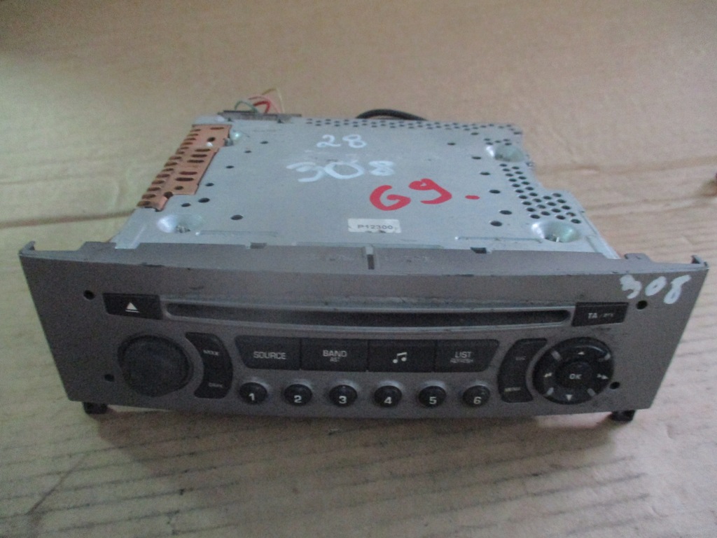 фото №1, Радіо радіопрогравач mp3 peugeot 308 t7 96660458xh