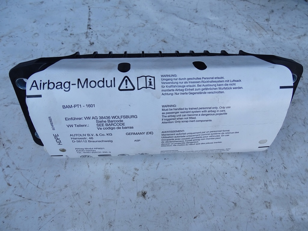 фото №8, Панель приладів приладова консоль панель приладів ремені подушки безпеки vw scirocco 3 iii 137 europa