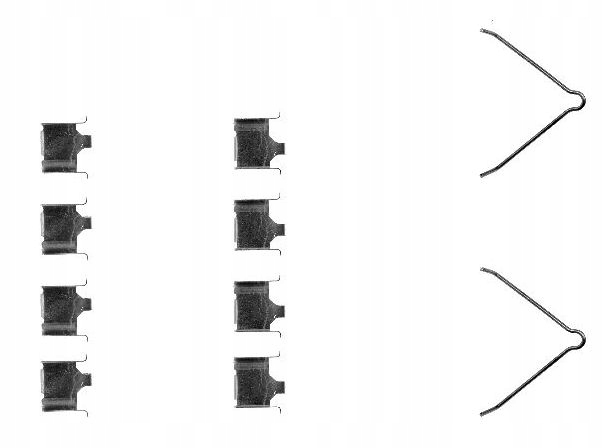 фото №1, Набор монтажный тормозных колодок задняя mazda 323 626 premacy