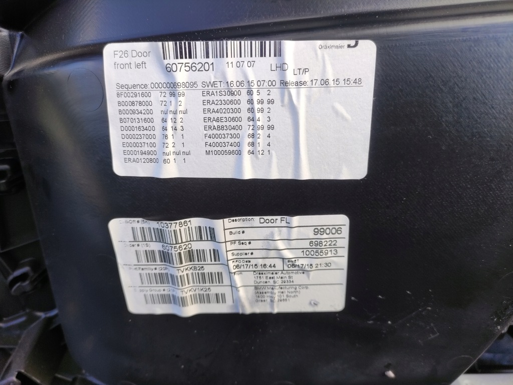 фото №9, Обивка дверь bmw x4 f26