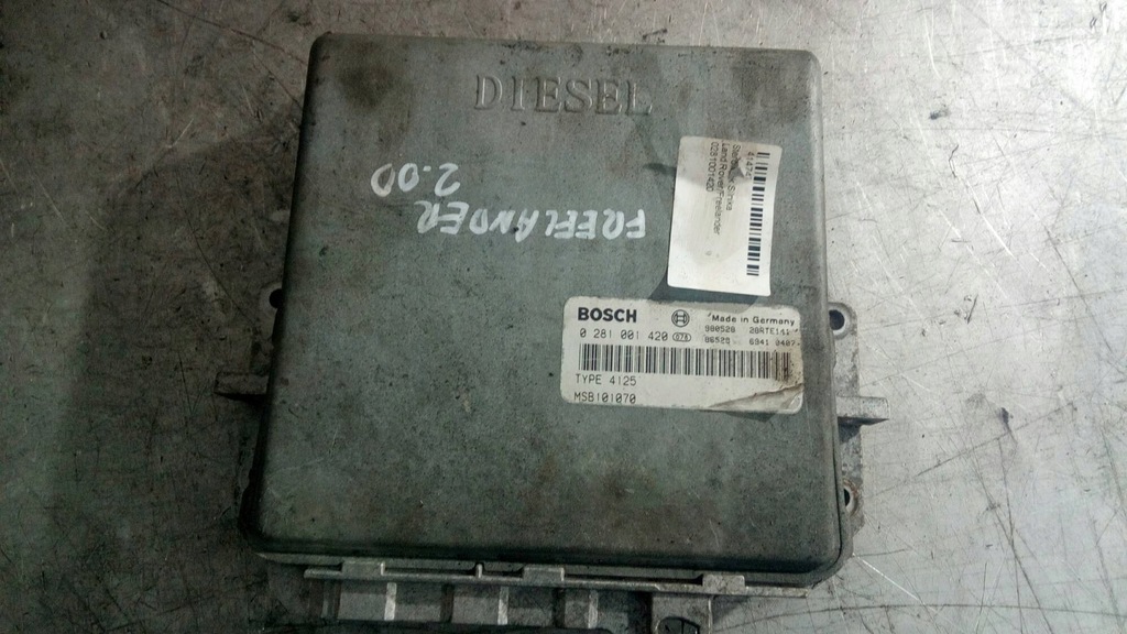 фото №1, Блок керування двигуна land rover freelander 2.0 d 0281001420