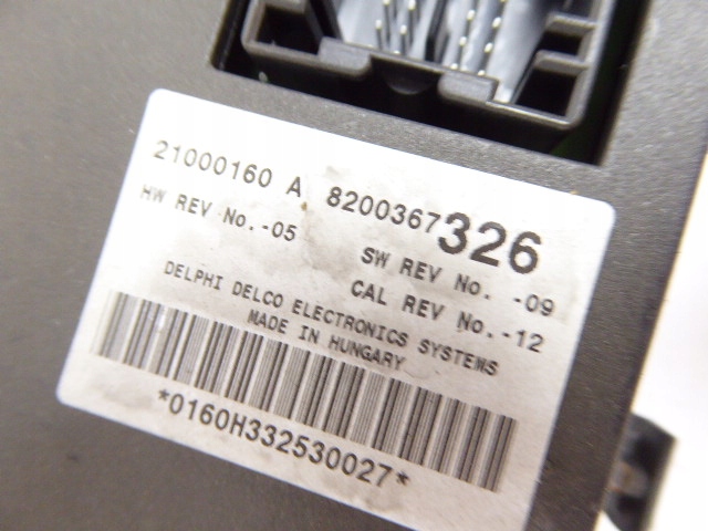 фото №8, Espace iv 02-06 набір стартовий бортовий комп'ютер замок запалювання ключ 1.9 dci 120km