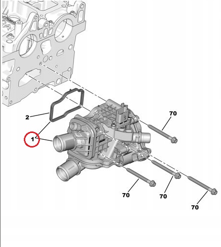 фото №8, Термостат kpl. с корпус do citroen c3, c4,