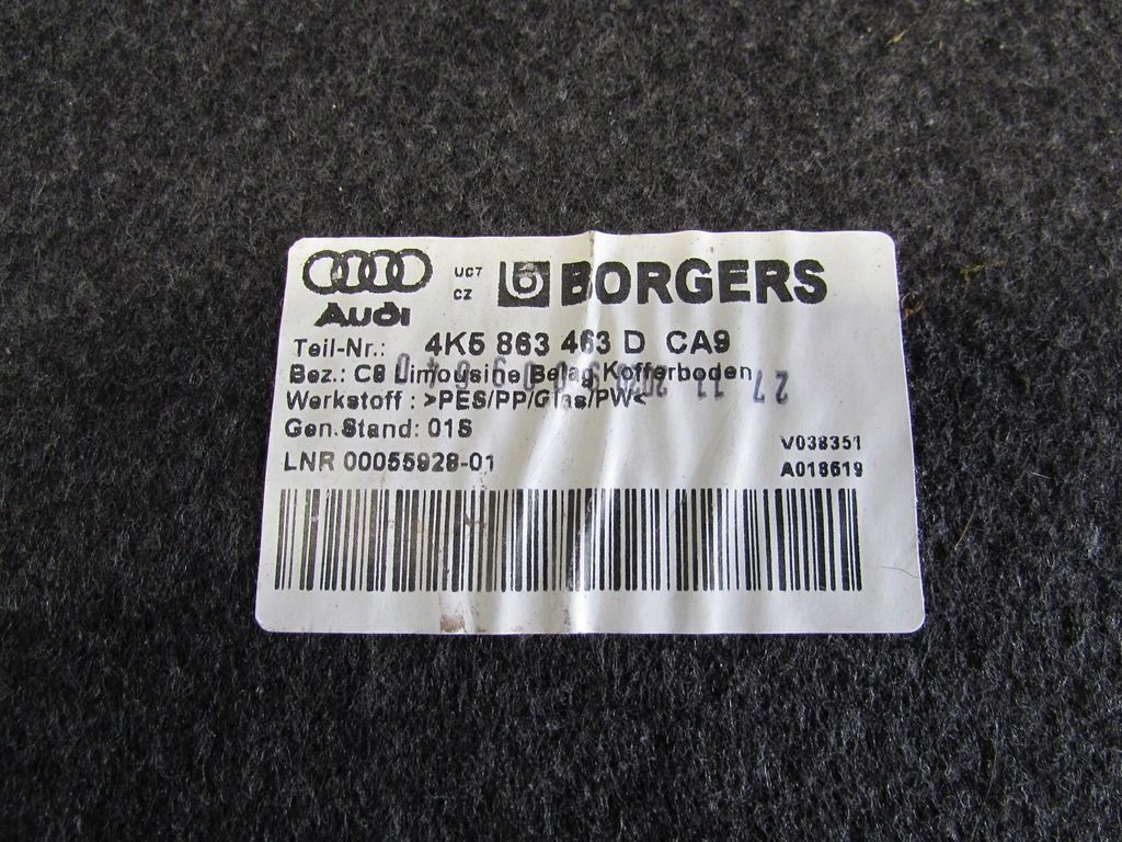 фото №11, Обшивка багажника audi a6 c8 sedan 19-23r