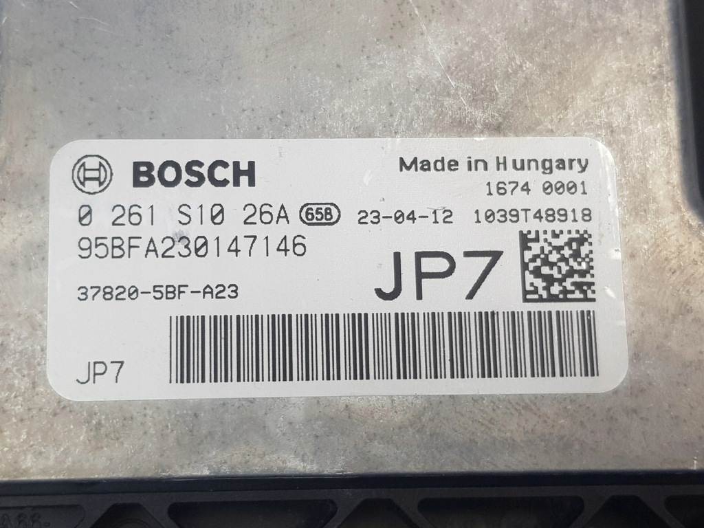 фото №10, Новый бортовой компьютер блок управления двигателя honda civic type r 2.0 t ivtec 0261s1026a