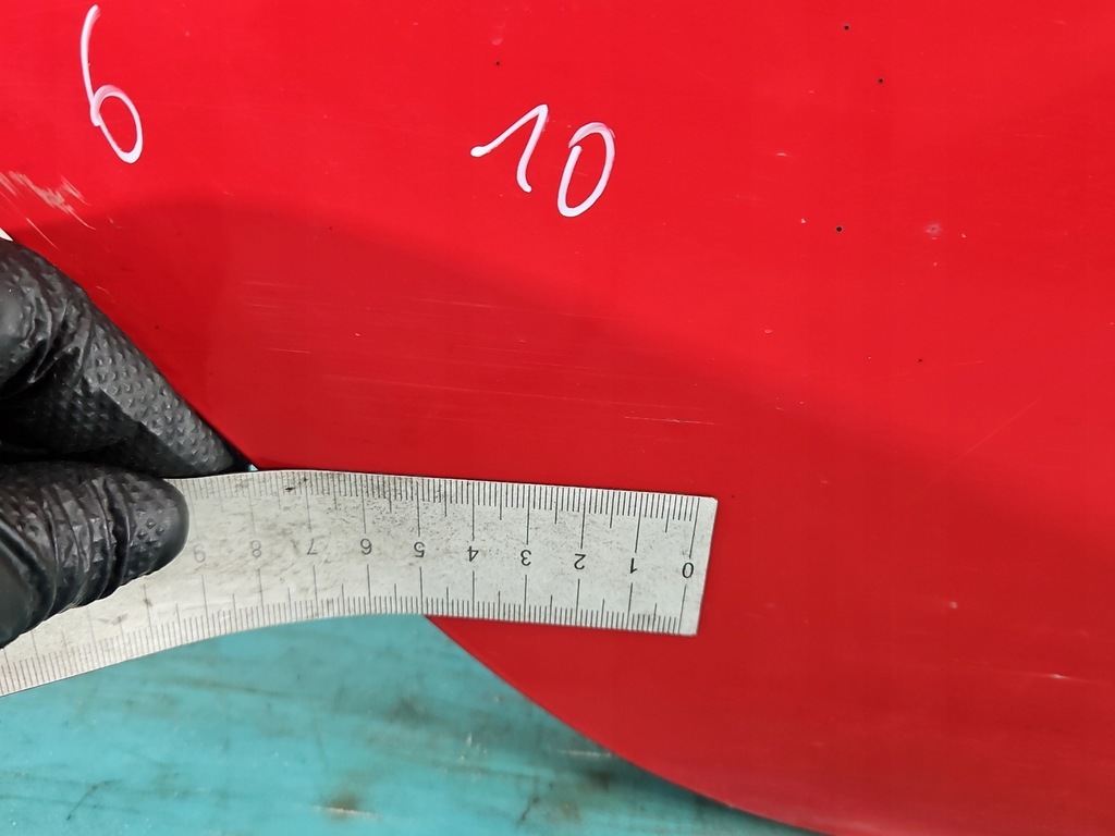 фото №12, Дверь задняя правое hyundai i10 i 08-13 красный h4