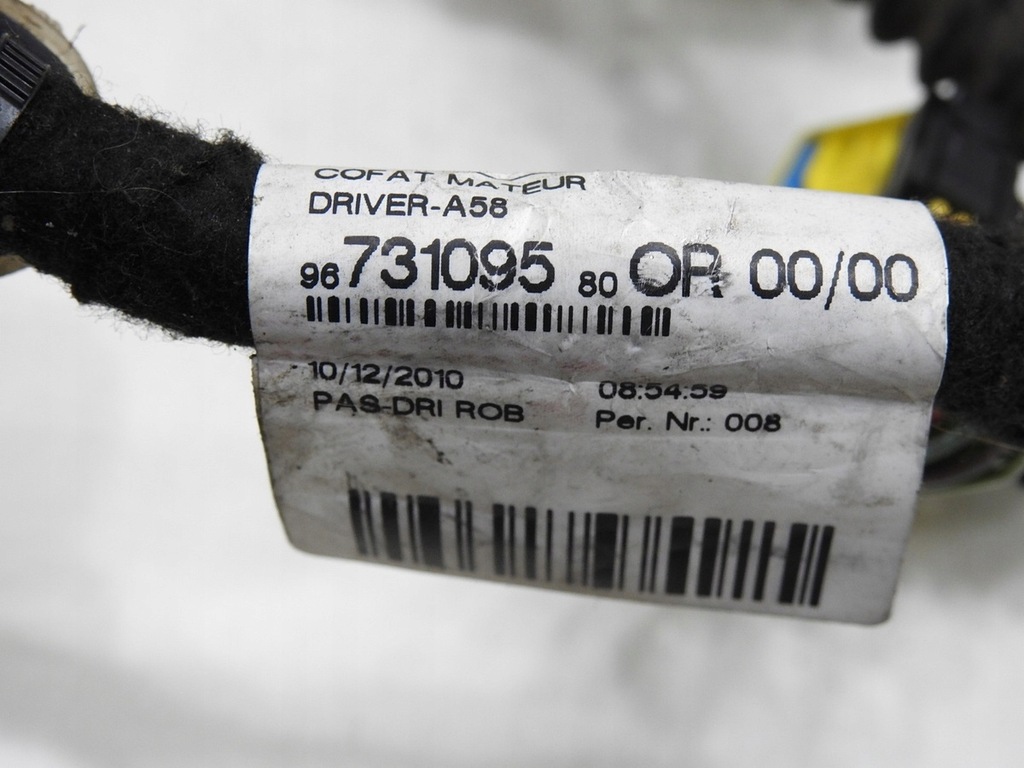 фото №9, Жгут электропроводка дверь левый перед c3 picasso