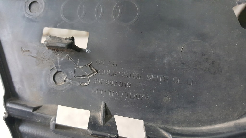 фото №10, Решітка бампера заднього ліва сторона audi q5 80f807319 демонтаж