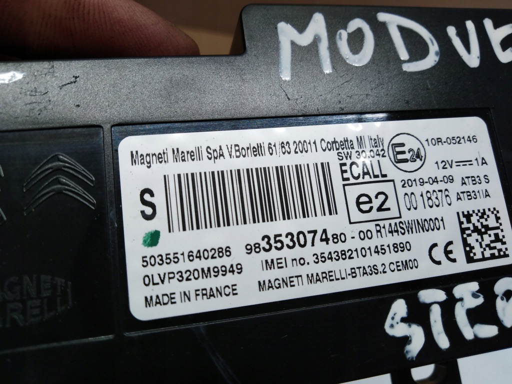 фото №4, Citroen ds7 модуль блок керування 9835307480