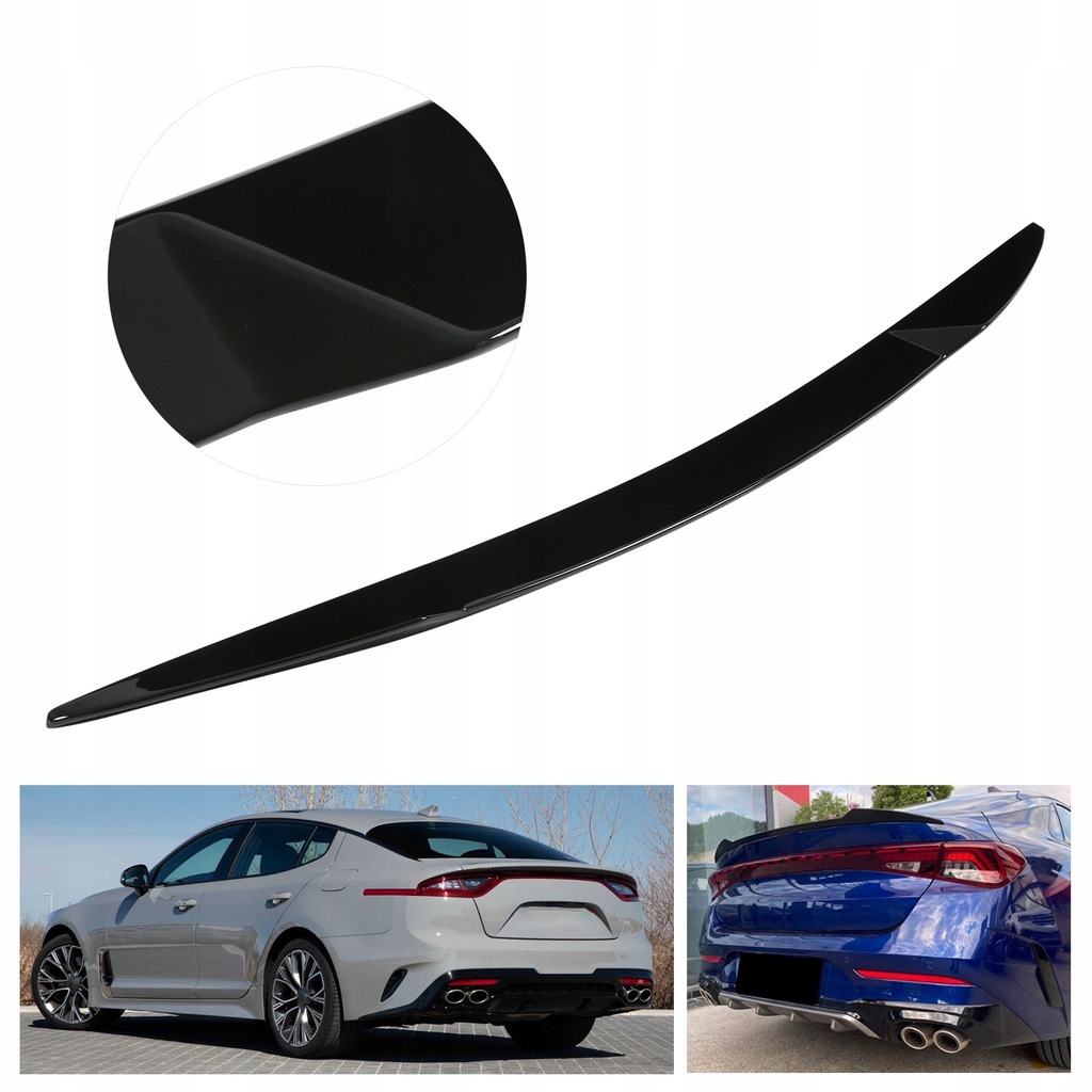 фото №16, Задні крило багажника, задній спойлер trunk blosy чорний solidny dla kia