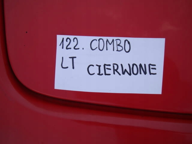 фото №4, Дверь левая задние opel combo 2001 красные - 122