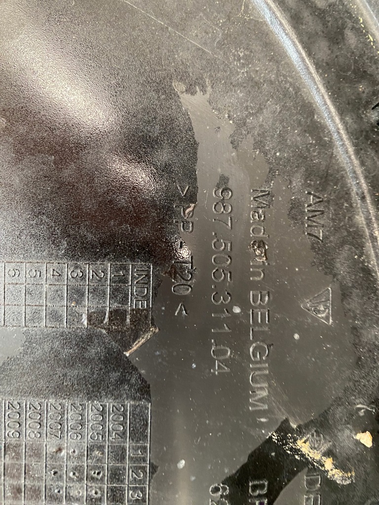 Porsche boxter 987 s бампер перед передній протитуманні фари ґрати 98750531104 Зі Шроту