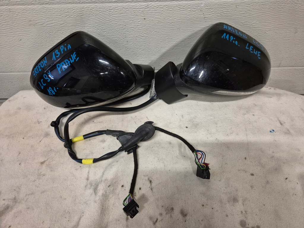 фото №1, Праве дзеркало зовнішнє vw arteon 18 rok колір lc9x 13 pin
