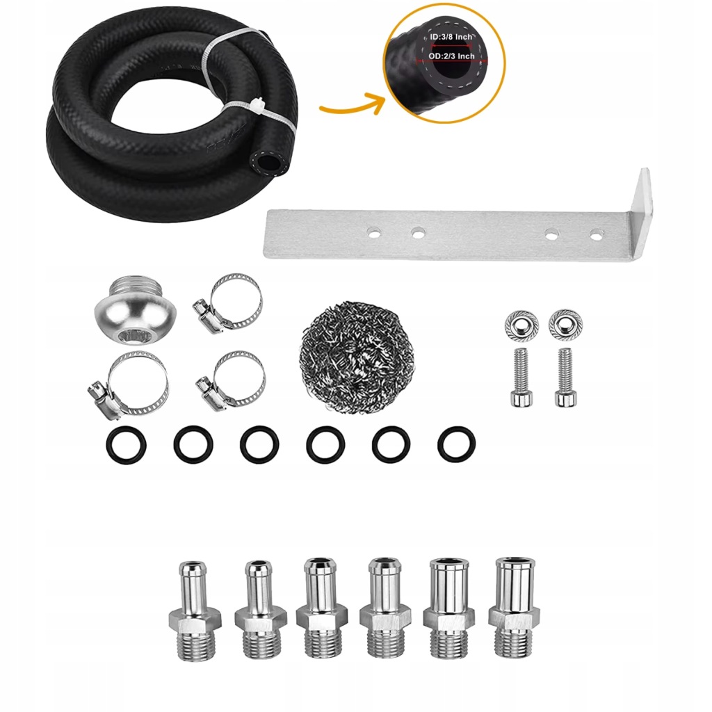 Oil защёлка бак black сепаратор масла набор с фильтром штуцеры 10 1 15mm 3ccc Доставка