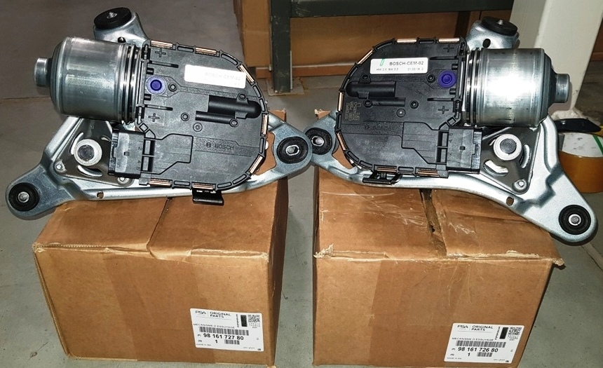 фото №16, Двигатели дворник peugeot 508 перед правый i левый оригинальный номер 9816172680 9816172780