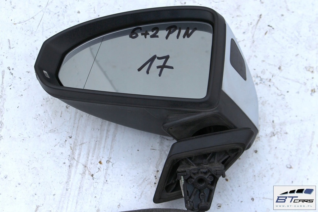 фото №6, Audi tt зеркало дверь s-line 6+2 pin 8s зеркало наружное левая + правое 2