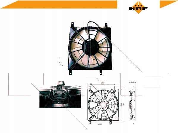 фото №2, Nrf 47257 вентилятор, охолодження двигуна