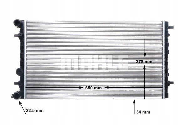 фото №11, Радіатор двигуна wody vw new beetle 1.4-2.0 01.98-10.10 mahle