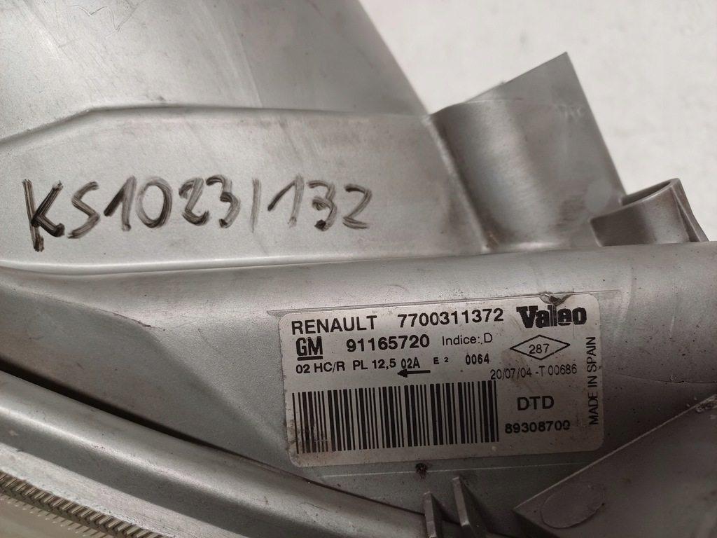 фото №8, Vivaro traffic 01-06 лампа правая перед 91165720 7700311372