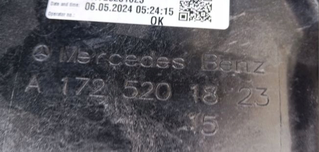 Mercedes slc r172 накладка плита под бампер перед a1725201823 новая оригинал Оригинал