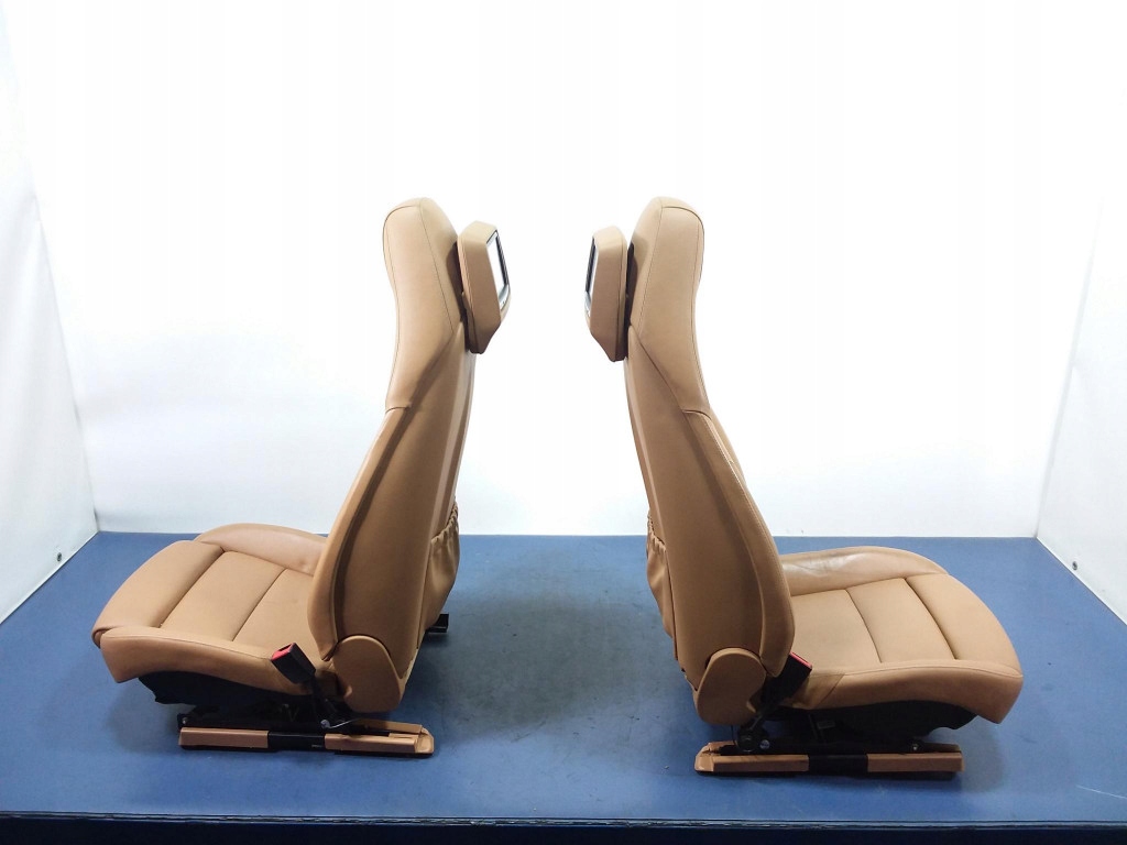 фото №11, Porsche panamera i 970 сиденья заднее сиденье обшивки кожа cognac kpl