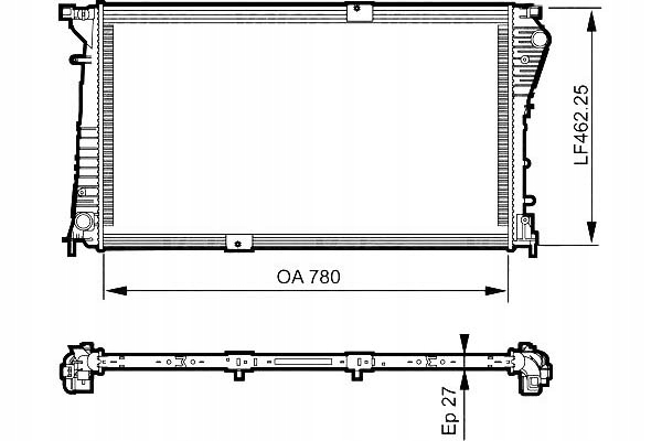 фото №2, Радіатор opel vivaro renault trafic 2,0-2,5dci 06