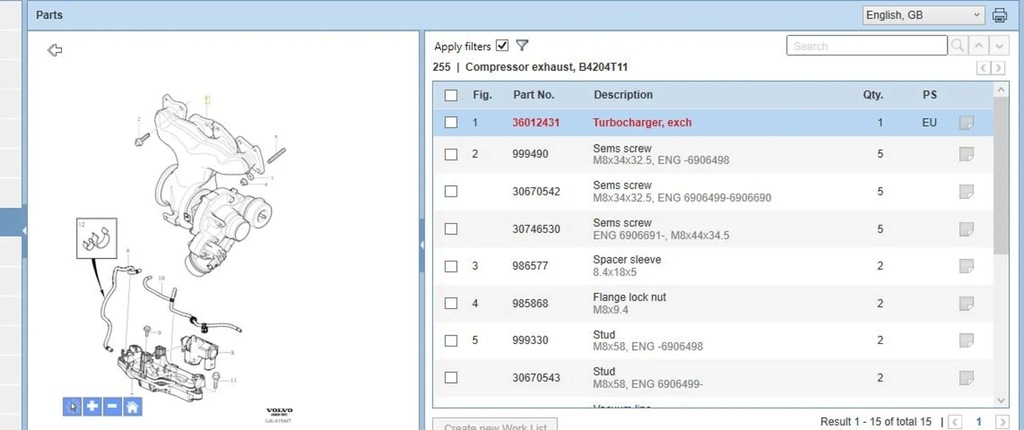 фото №12, Volvo s60 2015 повний турбонагнітача