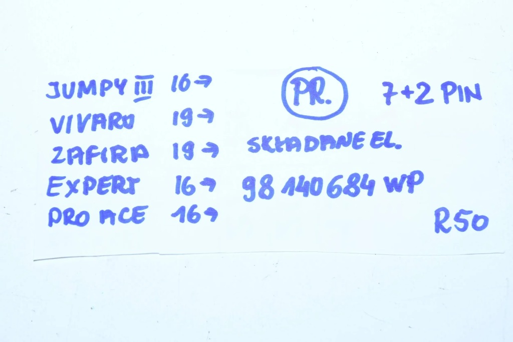 фото №8, Зеркало правое 98140684wp 98087016xt 7+2pin jumpy iii expert proace vivaro