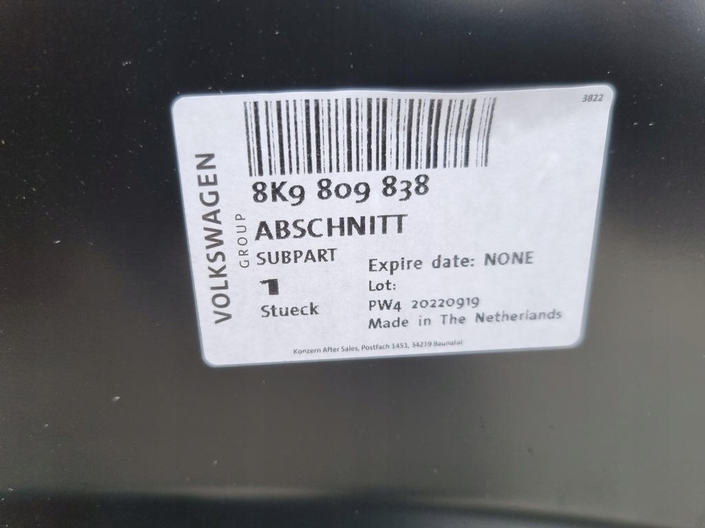 фото №6, Крыло задний задняя правый audi a4 b8 8k9 kombi