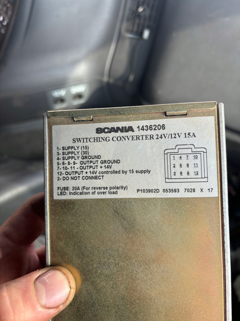 фото №2, Перетворювач напруги scania 4 1436206