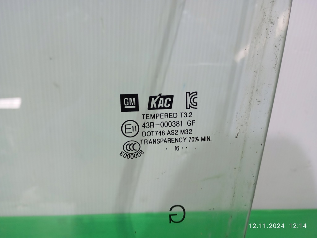 фото №5, Скло бічна двері ліва перед opel karl 15-19