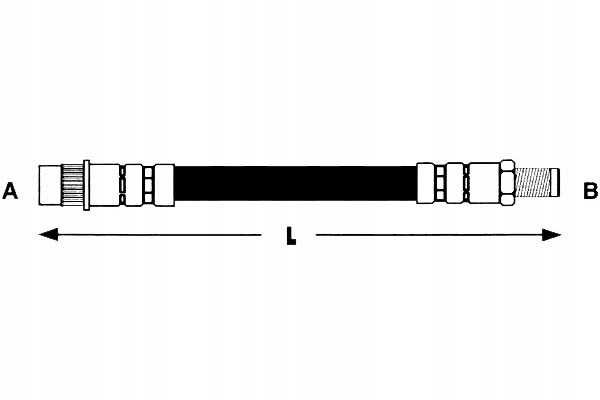 фото №1, Brembo шланг тормозной elast. mazda 2 peugeot 20