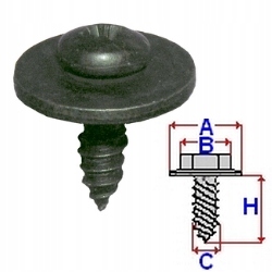 Купити Болт гвинт монтажний кріплення бамперів do fiat