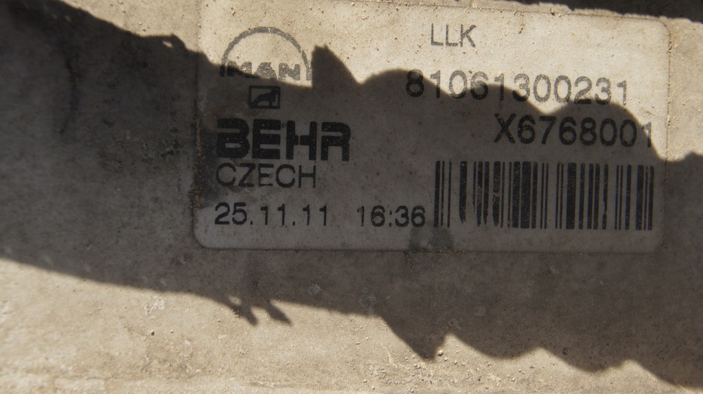 фото №6, Радиатор комплектная man tgs tga 2011r