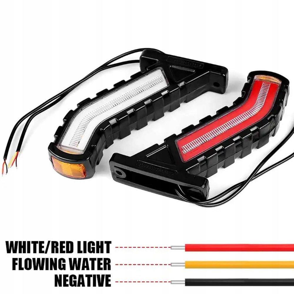 фото №13, Лампа габаритная led 12-24v задняя перед ip68 динамический поворотник 2szt