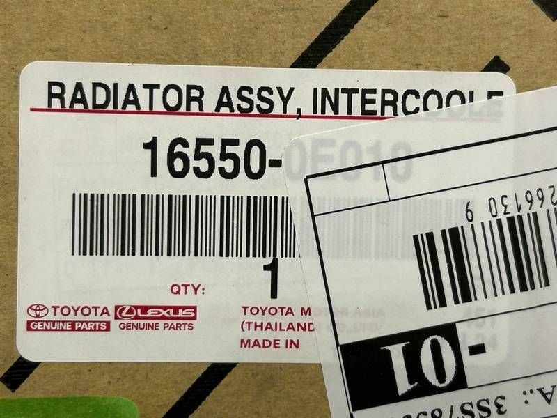 фото №7, Інтеркулер toyota hilux 8 lift 2.8 d4d 16r-16550-0e010 tg422136-7200 orygi