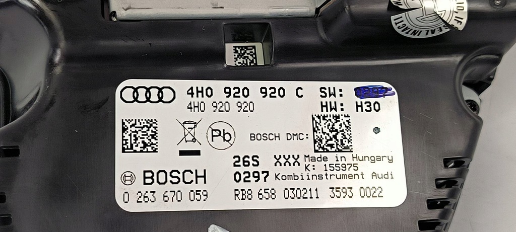 фото №6, Лічильник приладова панель 4h0920920c audi a8