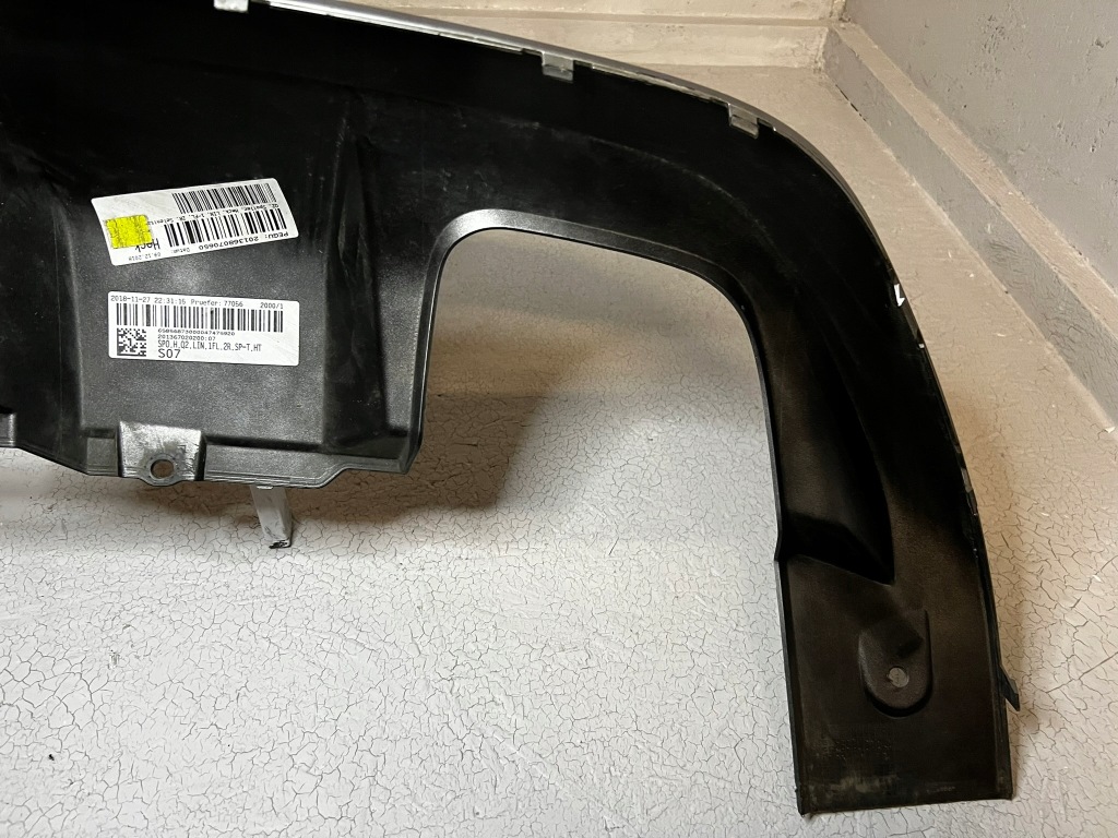 Audi q2 2016 - 2020 спойлер дифузор накладка бампера задня 81a807521j Ціна