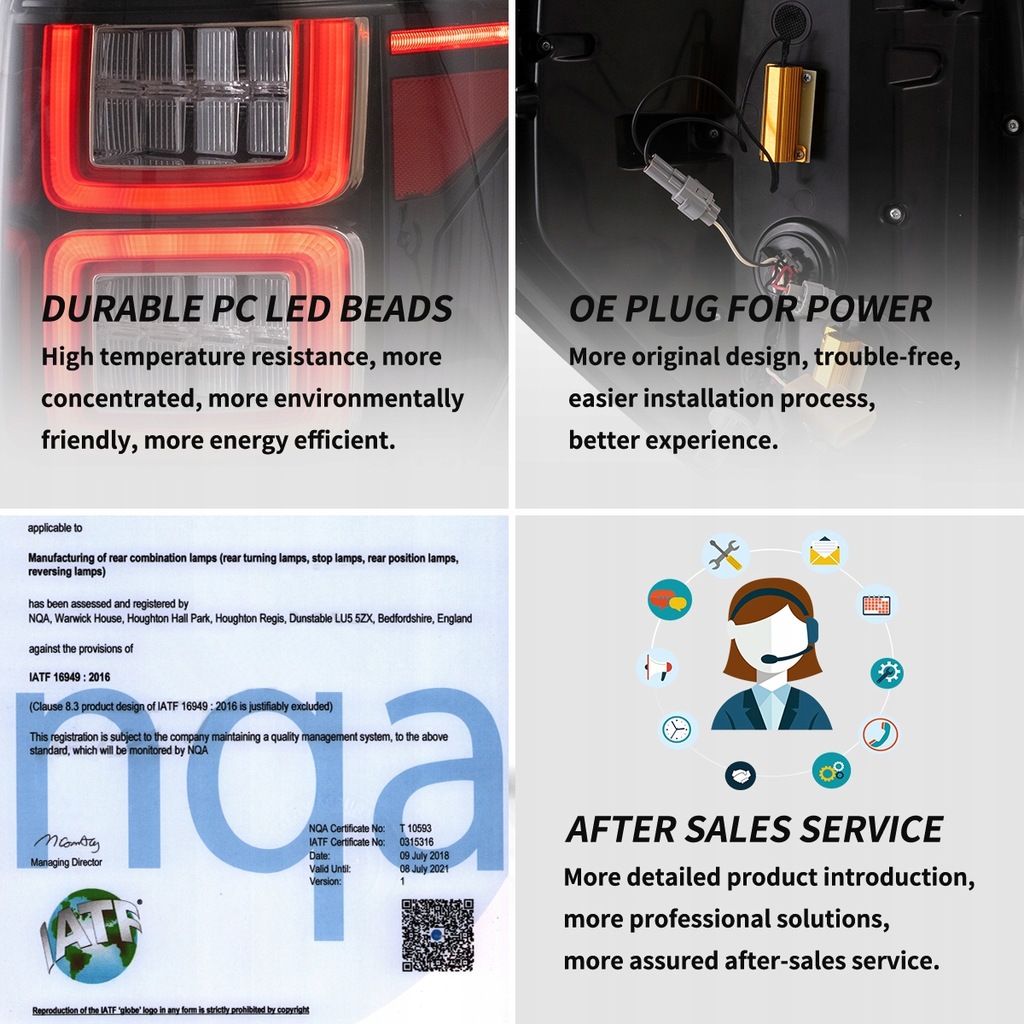 фото №13, Лампа лампы задняя l + r led vland комплект тонированные ford f150 f-150 2009-2014