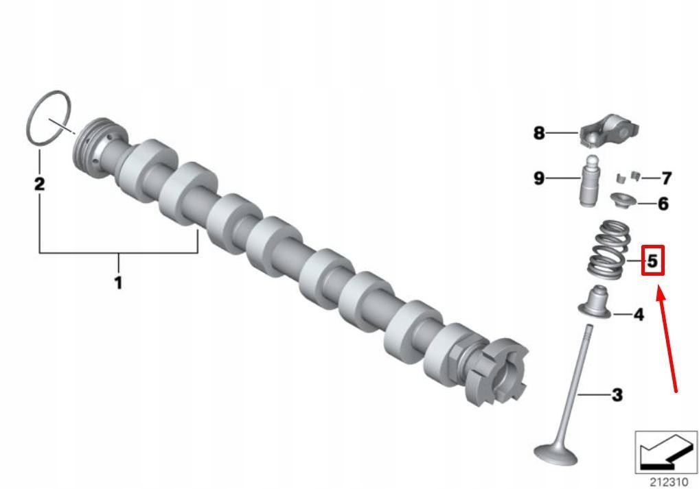 Mini cooper 2007-2012 оригинальная пружина клапана 11347562716 с Разборки