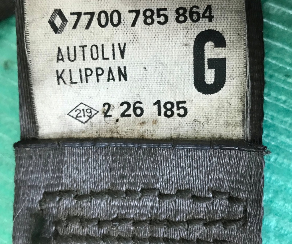 фото №4, Renault 19 pas безпеки лівий перед szary