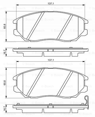 фото №2, Гальмівні колодки гальмівні bosch 986 494 347