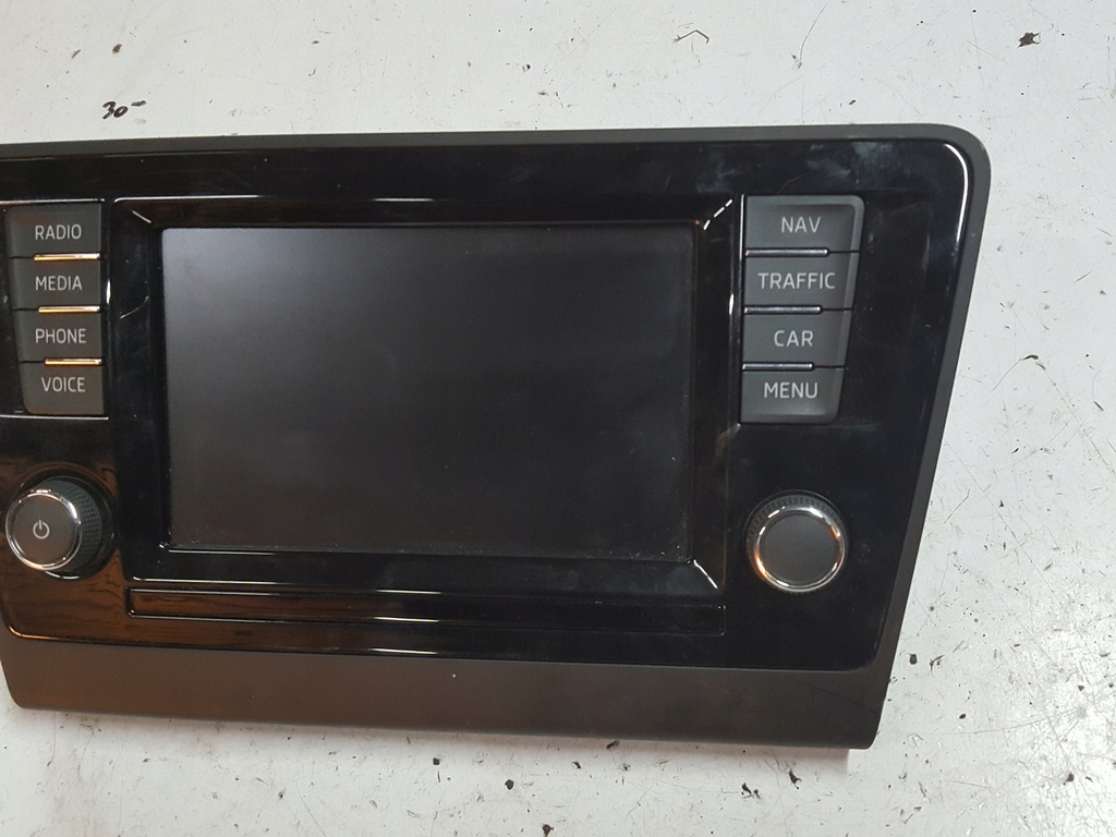 фото №4, Skoda rapid 12-17r дисплей радио навигации 5ja919604a