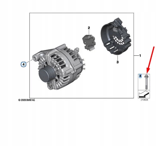Купить Болт генератора bmw 1 f20 12319908092