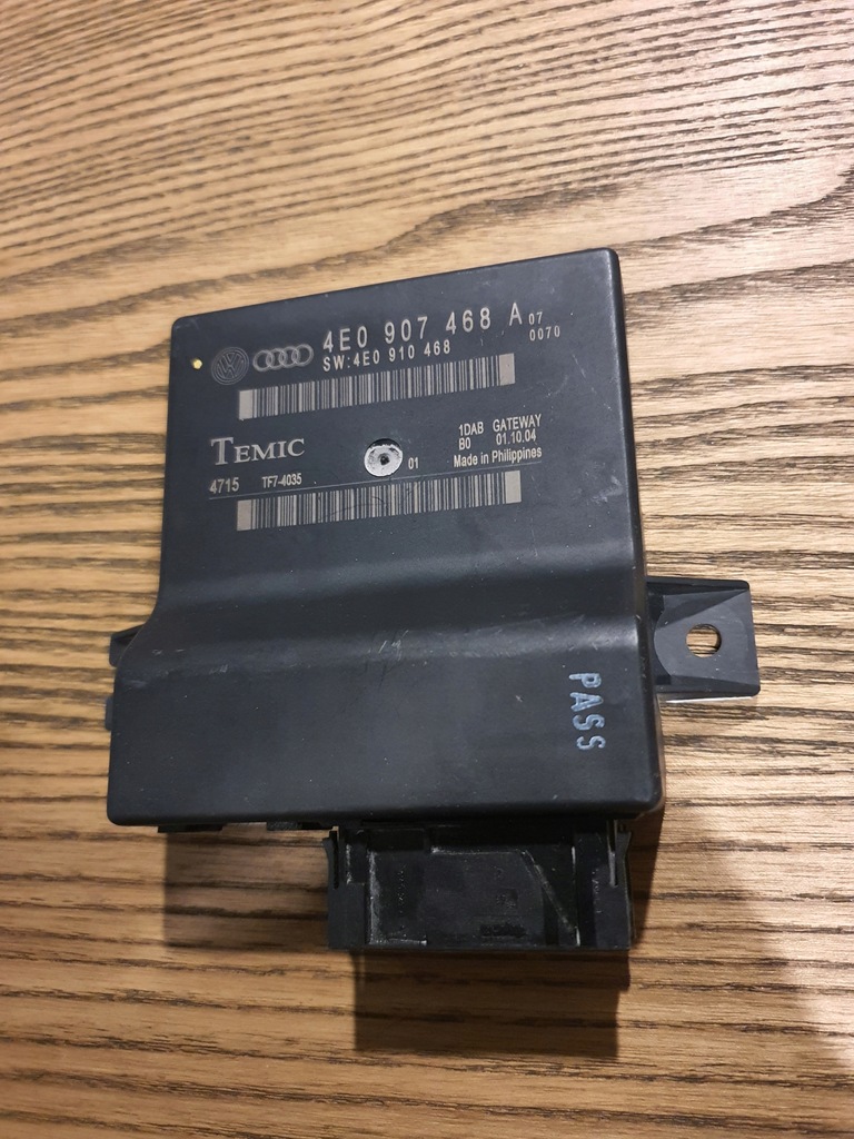 фото №1, Модуль шлюз audi a8 d3 4e0907468a