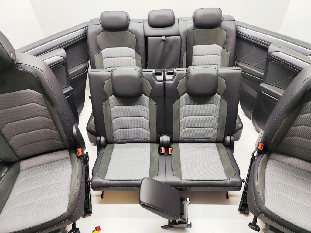 фото №4, Vw tiguan ii allspace r-line сидіння заднє сидіння обшивки 7osób комплект