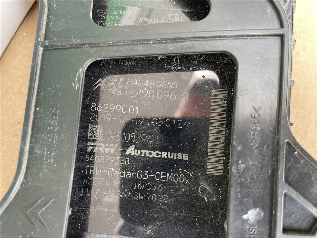 фото №6, Радар відстані бампера перед citroen c4 picasso 2 ii spacetourer